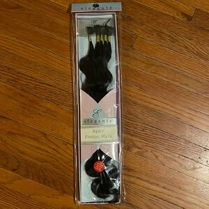 Elegante wavy fusion Remy human hair. 18”